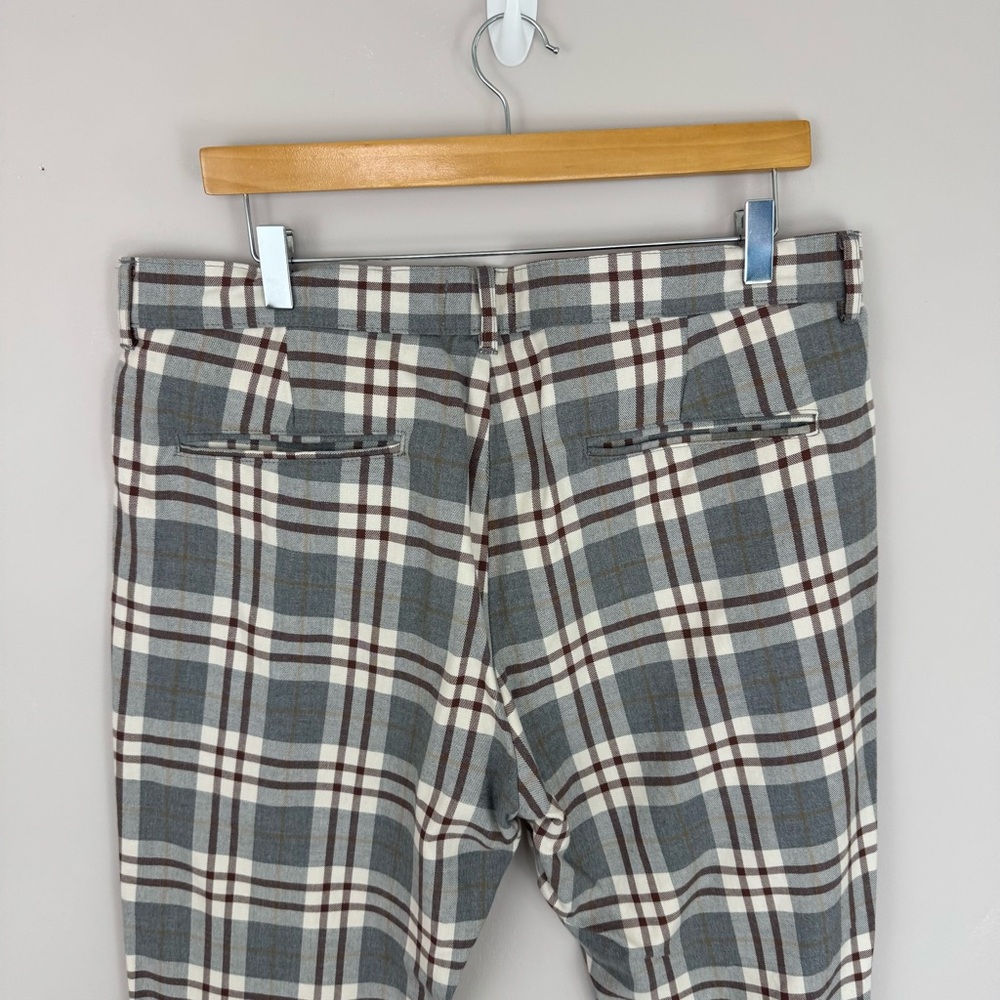 Christos New York "The Summit" Gray Plaid Trousers Men’s Size 36 - Picture 6 of 7